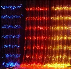 LED waterfall light