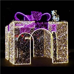 3D  LED motif light -  gift  box